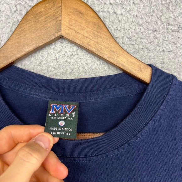 Vintage University Of Detroit Mercy Shirt Men's Large Blue Graphic Alumni 90s - Picture 4 of 7